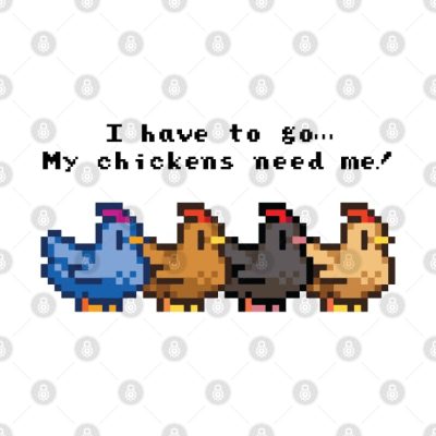 I Have To Go My Chickens Need Me Throw Pillow Official Stardew Valley Merch
