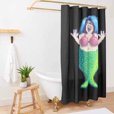 Stardew Valley Mermaid Shower Curtain Official Stardew Valley Merch