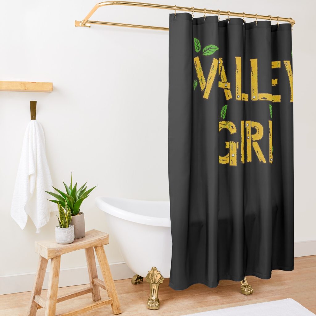 The Great Retro Valley Girl Stardew You Can Be Valley Photographic Shower Curtain Official Stardew Valley Merch