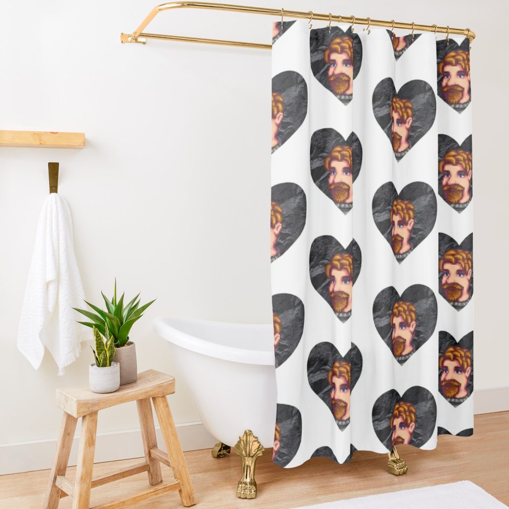 Stardew Valley: Clint Shower Curtain Official Stardew Valley Merch