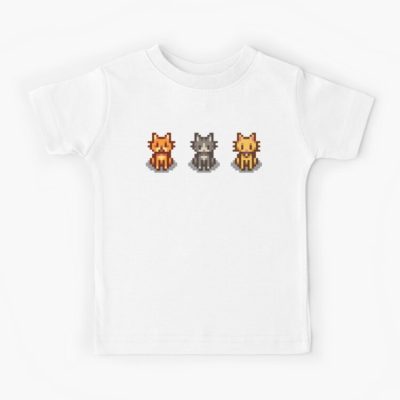 Stardew Valley Pets 3 Cats Kids T Shirt Official Cow Anime Merch