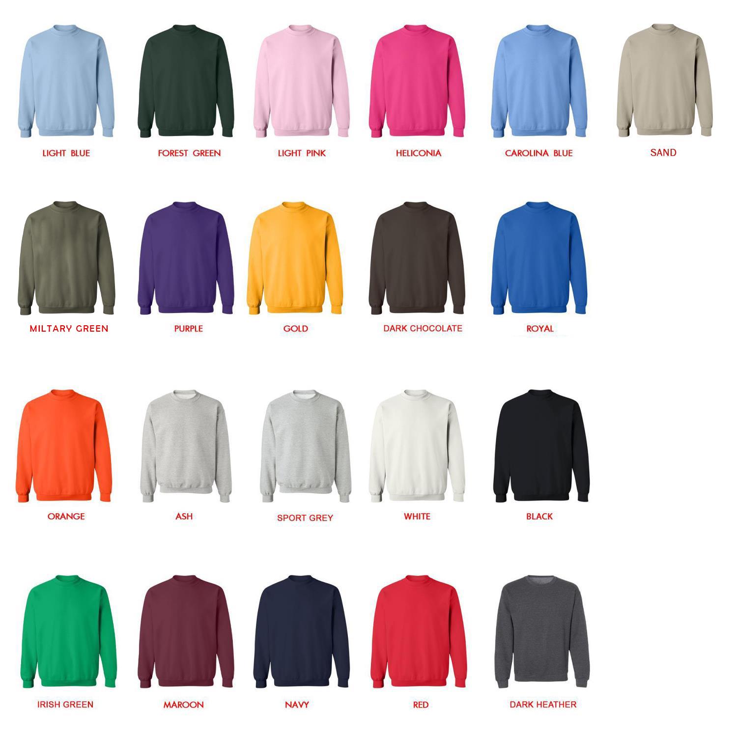 sweatshirt color chart - Stardew Valley Store